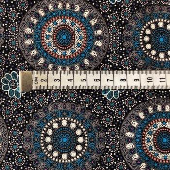 Preview: BLUE ALURA SEED Aborigines Stoff aus Australien